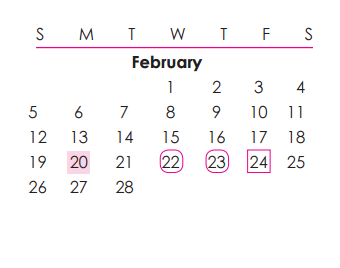 District School Academic Calendar for Klatt Elementary for February 2017