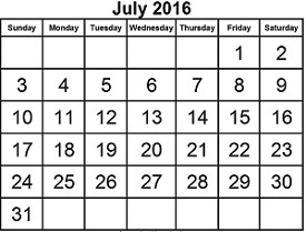 District School Academic Calendar for Montgomery Junior High for July 2016