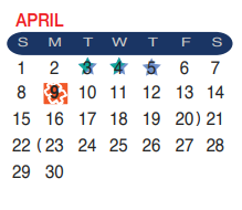District School Academic Calendar for Nixon High School for April 2018