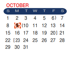 District School Academic Calendar for Nixon High School for October 2017
