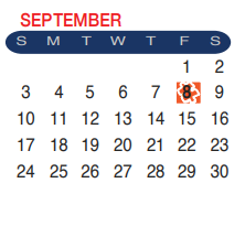 District School Academic Calendar for Nixon High School for September 2017