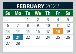 Prosper Isd, 2022-2023 Calendar - January calendar 2022
