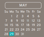 District School Academic Calendar for Houston Academy for May 2023
