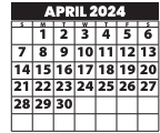 District School Academic Calendar for La Luz Elementary for April 2024