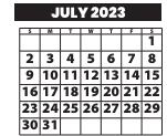 District School Academic Calendar for Garfield Middle for July 2023