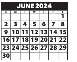 District School Academic Calendar for Montessori Of The Rg for June 2024