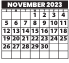 District School Academic Calendar for Seven-bar Elementary for November 2023