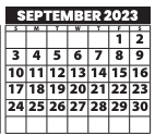 District School Academic Calendar for Emerson Elementary for September 2023