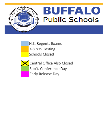 District School Academic Calendar Legend for Montessori School