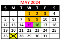 District School Academic Calendar for Bilingual Early Childhood Center for May 2024