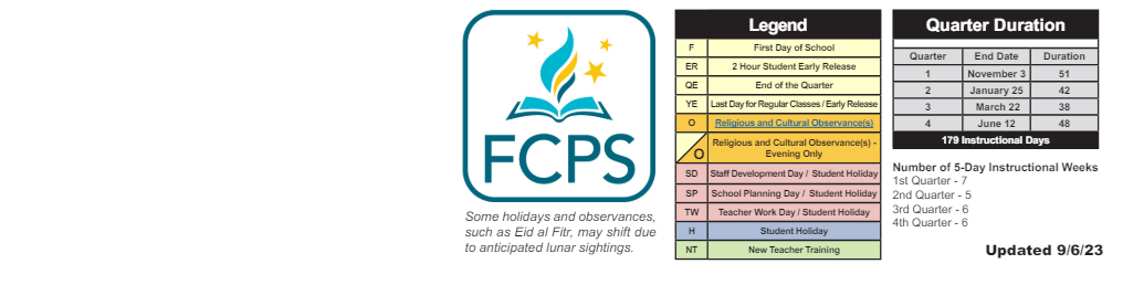 District School Academic Calendar Key for Columbia Elementary