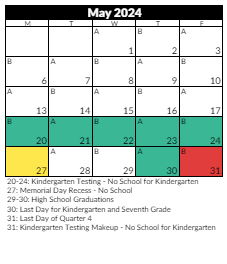 District School Academic Calendar for Jordan Technical Center Sandy for May 2024