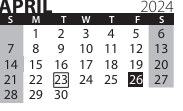 District School Academic Calendar for Lincoln Southeast High School for April 2024