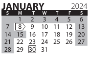 District School Academic Calendar for Lincoln Southeast High School for January 2024