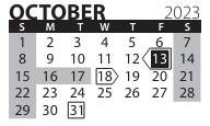 District School Academic Calendar for Lincoln Southeast High School for October 2023