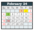 District School Academic Calendar for Dayton Elementary School for February 2024