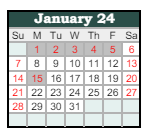 District School Academic Calendar for Dayton Elementary School for January 2024