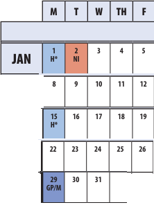 District School Academic Calendar for Winston Churchill High for January 2024