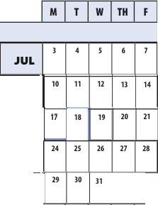 District School Academic Calendar for Winston Churchill High for July 2023