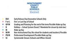 District School Academic Calendar Legend/Key Winston Churchill High for May 2024