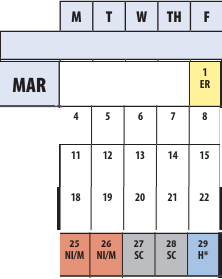 District School Academic Calendar for Winston Churchill High for March 2024