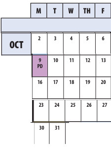 District School Academic Calendar for Winston Churchill High for October 2023