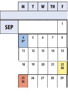 District School Academic Calendar for Winston Churchill High for September 2023