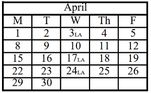 District School Academic Calendar for Naperville North High School for April 2024