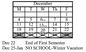 District School Academic Calendar for Naperville North High School for December 2023