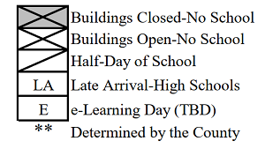 District School Academic Calendar Legend for Naperville North High School