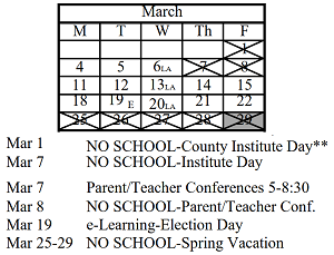 District School Academic Calendar for Naperville North High School for March 2024