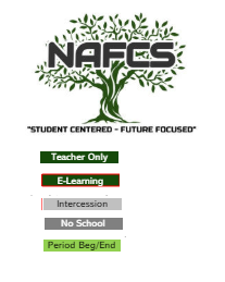 District School Academic Calendar Legend for Floyd Central High School