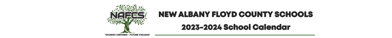 District School Academic Calendar for New Albany Senior High School