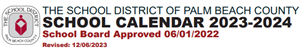 July 2023 Academic School District Calendar for Manatee Elementary School