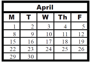 District School Academic Calendar for Charles Reed Elementary Sch for April 2024