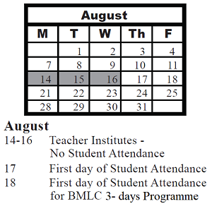 District School Academic Calendar for Charles Reed Elementary Sch for August 2023