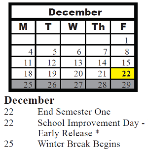 District School Academic Calendar for Charles Reed Elementary Sch for December 2023