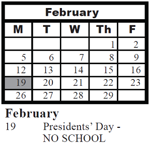 District School Academic Calendar for Charles Reed Elementary Sch for February 2024