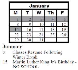 District School Academic Calendar for Charles Reed Elementary Sch for January 2024