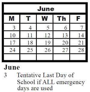 District School Academic Calendar for Charles Reed Elementary Sch for June 2024