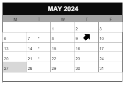 District School Academic Calendar for Mt Tabor Middle School for May 2024