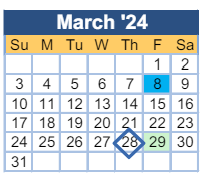 District School Academic Calendar for Lake Forest Hills Elementary School for March 2024