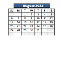 District School Academic Calendar for Gatzert Elementary School for August 2023