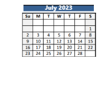 District School Academic Calendar for Gatzert Elementary School for July 2023