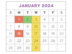 District School Academic Calendar for Fern Hill for January 2024