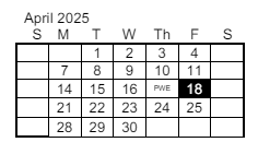 District School Academic Calendar for Lewis & Clark Middle School for April 2025