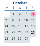 District School Academic Calendar for Southwestern ELEM. for October 2024