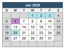 District School Academic Calendar for Carver - Century K-8 School for January 2025