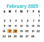 District School Academic Calendar for Pemberton Elementary for February 2025