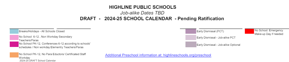 District School Academic Calendar Key for Madrona Elementary